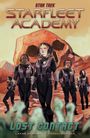 STAR TREK STARFLEET ACADEMY LOST CONTACT Layne Morgan · Corali Espuna. Raumanzüge, Wüstenlandschaft, roter Himmel.