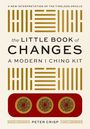 Buchtitel: "The Little Book of Changes: A Modern I Ching Kit". Zeigt drei I Ching Münzen und goldene Hexagramme.