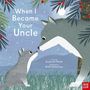 Text: „When I Became Your Uncle“. Illustration: Ein erwachsener und ein junger Wolf unter Ästen mit roten Beeren.