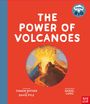 Text: "The Power of Volcanoes", "written by Tamsin Mather and David Pyle", "illustrated by Daniel Long". Illustration: Vulkanexplosion.