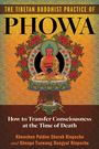 Titel: "The Tibetan Buddhist Practice of Phowa". Illustration eines Buddhas. Farben: Rot, Gelb, Grün.
