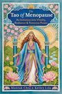 "The Tao of Menopause: An Initiation into Vitality, Radiance & Feminine Power" über einer Frau im fließenden Kleid.