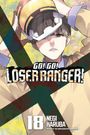 "GO! GO! LOSER RANGER!", „18“, „Negi Haruba“. Illustration eines Menschen, der einen Helm aufsetzt.