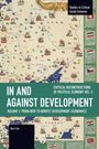 Buchtitel: "In and Against Development - Volume 1". Kartengrafik mit Illustrationen und Ortsbeschriftungen.