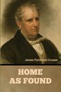 Text: "James Fenimore Cooper" und "HOME AS FOUND." Ein Porträt eines Mannes in klassischen Kleidern.