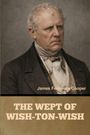 Text: "James Fenimore Cooper", "THE WEPT OF WISH-TON-WISH". Porträt eines älteren Mannes in formeller Kleidung.