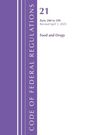 Links steht „CODE OF FEDERAL REGULATIONS“, rechts „21 Parts 200 to 299 Revised April 1, 2025 Food and Drugs“ auf lila Hintergrund.