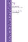 "24 Part 1700 to End Revised as of April 1, 2025 Housing and Urban Development" links violetter Streifen mit Text.