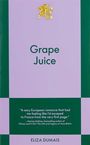 "GRAPE JUICE" oben; Rezension über europäische Romanze; "ELIZA DUMAIS" unten. Goldenes Engel-Logo oben.