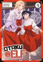 Text: "OTAKU ELF", "Story and Art Akihiko Higuchi", "9". Zwei Figuren in traditioneller japanischer Kleidung, eine mit Elfenohren.