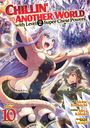 Text: "CHILLIN' in ANOTHER WORLD with Level 2 Super Cheat Powers." Zwei Anime-Charaktere, lächelnd in einem eisigen Setting.