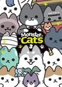 Text: „Monster Cats 3”, „Story & Art by Pandania“.  
Illustration: Viele niedliche, bunt gestaltete Katzen.