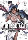 Der Text "Failure Frame" dominiert. Illustration zeigt eine Frau mit spitzen Ohren und einen Mann mit magischen Effekten.