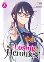 „Too Many Losing Heroines!“: Eine Figur mit Brille zeigt auf den Betrachter. Bunte Schleifen im Haar.