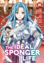 "THE IDEAL SPONGER LIFE". Illustration einer Ritterin mit blauen Haaren, die eine Figur reitet ein kleines geflügeltes Pferd.