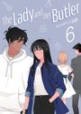 "The Lady and Her Butler 6, Story and Art by Jade." Drei stilisierte Figuren in modischer Kleidung.