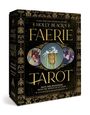 "Holly Black's Faerie Tarot" steht groß auf einer dekorativen Box mit Illustrationen und feinem Muster.