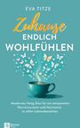 „Eva Titze: Zuhause endlich wohlfühlen.“ Bunter Rauch aus einer Teetasse, darstellend Schmetterlinge und Blumen.