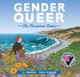 Text: "Gender Queer: The Annotated Edition", "A Memoir, Maia Kobabe". Illustration von Küste und Meer, Person sitzend, Blumenwiese.