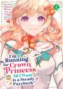 "I'm Running for Crown Princess, but All I Want is a Steady Paycheck!" Illustration einer lächelnden Frau mit Blumen.