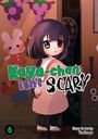 Text: "Kaya-chan isn't SCARY", "Story & Art by Yuritaro", "6".  
Illustration: Mädchen öffnet Tür, lila Haare, Hasendekorationen.