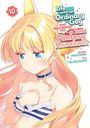 Schriftzug: "Life with an Ordinary Guy who Reincarnated into a Total Fantasy Knockout". Blonde Figur in gestreifter Kleidung.