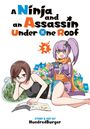 Text: "A Ninja and an Assassin Under One Roof 2". Illustration: Zwei Mädchen, eins liest, das andere spielt Videospiele.