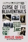 Texte: "CURSE OF THE BLUMENTHALS", "BOY, 18, ADMITS THRILL KILLING", "DEATH CHAIR ESCAPE SEEN FOR KILLER", "PHYLISS KARAS". Zeitungsreise.