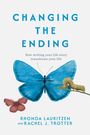 „Changing the Ending: How writing your life story transforms your life“ steht in blauer Schrift. Ein blauer Schmetterling.