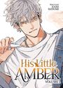 "His Little Amber Volume 1", "Story & Art: Kazki Natsume". Blasser Junge mit grauen Haaren, Ohrringen und weißem Shirt.