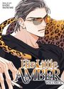 „His Little Amber“ und „Volume 2“. Ein stilisierter Mann mit Sonnenbrille, Leopardenmuster und Zigarette.