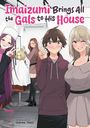 Titel: "Imaizumi Brings All the Gals to His House". Manga-Illustration mit lächelnden Figuren und Victory-Zeichen.