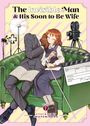 "The Invisible Man & His Soon-to-Be Wife." Eine Frau umarmt einen unsichtbaren Mann in einem Anzug, umgeben von Filmrequisiten.