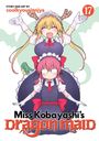 Text: "Miss Kobayashi's Dragon Maid", "Story and Art by coolkyousinnjya", "17". Illustration: Zwei weibliche Figuren in Dienstmädchen-Outfits.