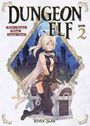 "Dungeon Elf Book 2" und "What's a Dungeon Without Treasure Chests?" Eine Elfe sitzt auf einer Schatztruhe vor einem Schloss.