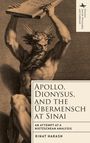 "Apollo, Dionysus, and the Übermensch at Sinai"; Illustration eines muskulösen Mannes mit Tafeln über dem Kopf.