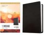 "LARGE PRINT", "A landmark and a triumph.", "THE MESSAGE", "Deluxe GIFT BIBLE", schwarzer Ledereinband.