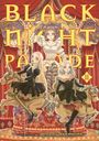 "Black Night Parade II" in großer, gelber Schrift. Drei Frauen in viktorianischen Kleidern auf einem Karussell.