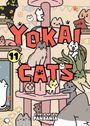 "Yokai Cats" in roten Buchstaben, Nummer 11 in Gelb. Illustration: Mehrere stilisierte Katzen spielen auf einem Kratzbaum.
