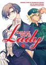 „Cells at Work! Lady 1“ in stilvoller Schrift. Zwei Anime-Charaktere; der eine trägt Smoking, der andere eine Kappe.