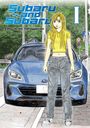 "Subaru and Shubaru", Shuichi Shigeno. Manga-Stil, Frau mit gelbem Oberteil vor blauem Auto.