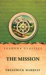 "THE MISSION" von Frederick Marryat, Lushena Classics. Illustration: Kompass-Rose vor grüner Landschaft.