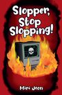"Slopper, Stop Slopping!" Miri Jeon. Illustration: Alte Computer in Flammen mit Totenkopf auf dem Bildschirm.