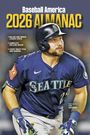 „Baseball America 2026 Almanac“ steht oben. Ein Baseballspieler in Seattle-Uniform schaut nach rechts.