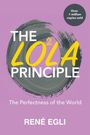 "THE LOLA² PRINCIPLE" steht in Weiß und Gelb vor einem grauen Pinselstrich auf lila Hintergrund.