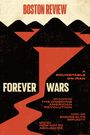 „BOSTON REVIEW Forever Wars. A Roundtable on Iran.“ Schwarze Berge, roter Fluss in abstrakter Illustrationsform.