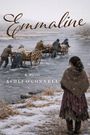 „Emmaline, A Novel, Ashli O’Connell“. Menschen schieben Wagen durch einen Fluss, eine Frau steht am Ufer.