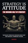 „STRATEGY IS ATTITUDE. The Missing Half of Strategy“. Statue mit sechs Armen, Buch, Schwert, Waage und mehr haltend.