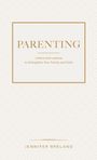"Parenting: Letters and Lessons to Strengthen Your Family and Faith" von Jennifer Breland auf gemustertem Hintergrund.