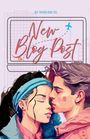 "New Blog Post" und "BY VIVIENNE SO". Illustration: Paar eng umarmt, Frau mit Stirnband, Mann küsst sanft ihre Stirn.